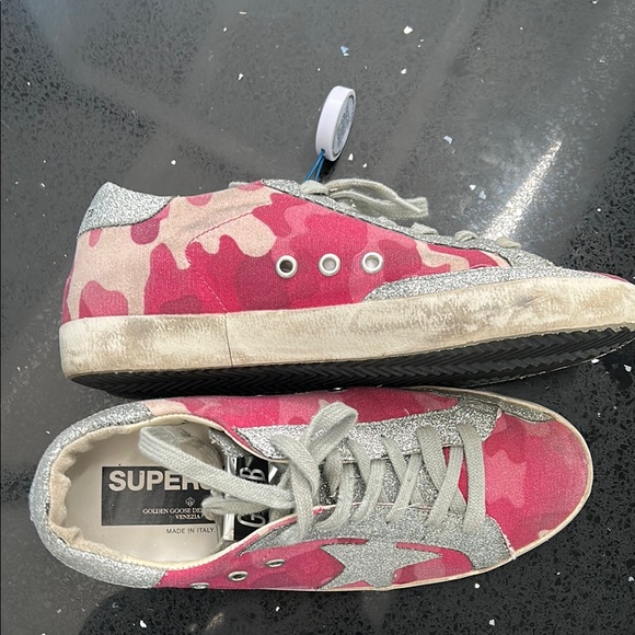 Golden Goose Pink and Silver Sneakers - Picture 13 of 13